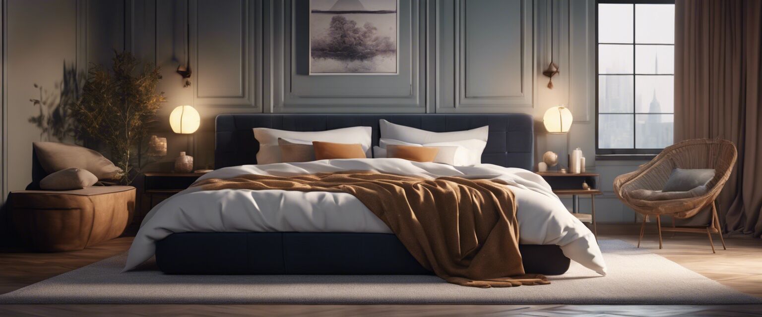 Comfortable bed setup