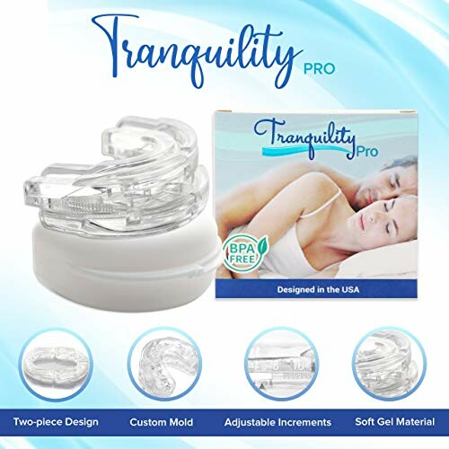 Tranquility Pro mouthpiece with packaging and features