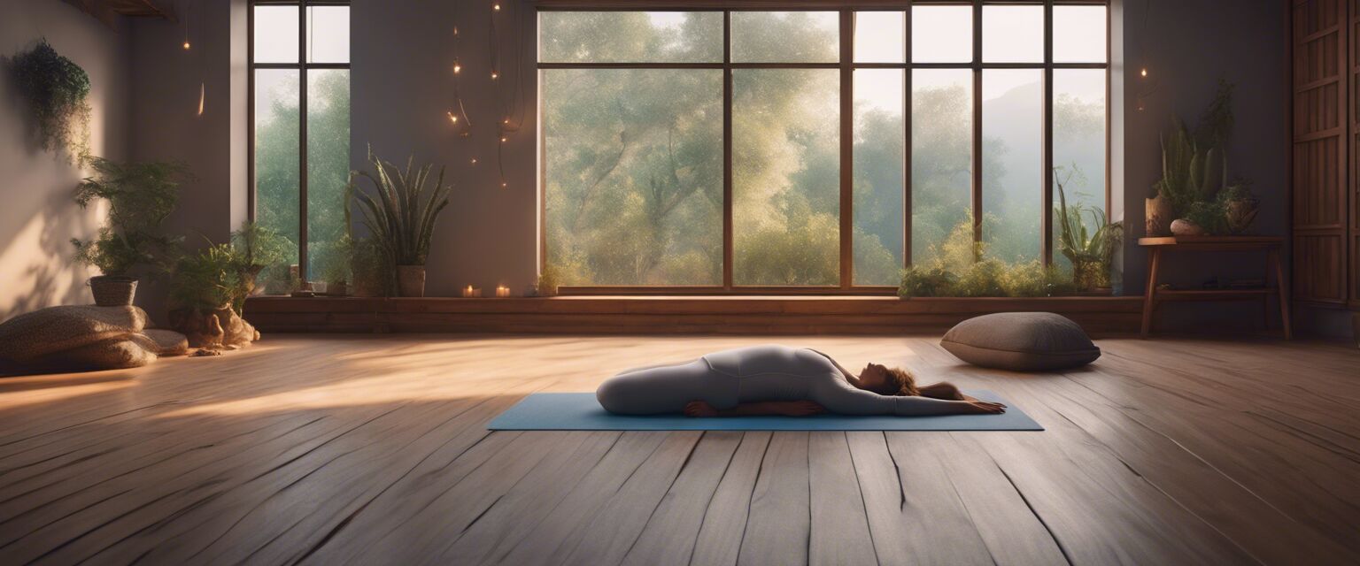 Yoga space for relaxation